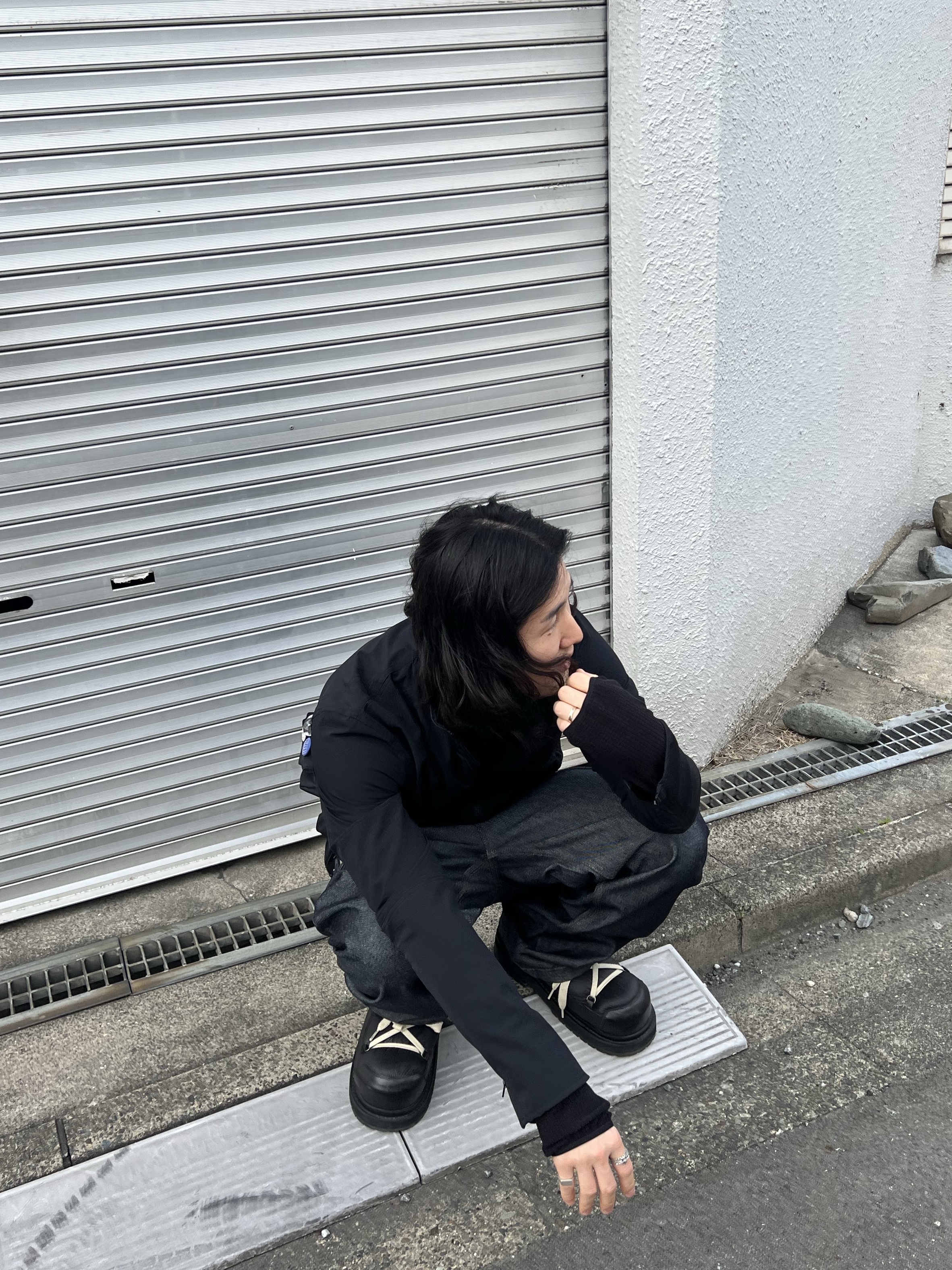 Undermycar Air Nylon Hybrid Jacket Black, Undermycar Calf Hair Module Belt Strap Red Leopard 착용 스타일 - 8