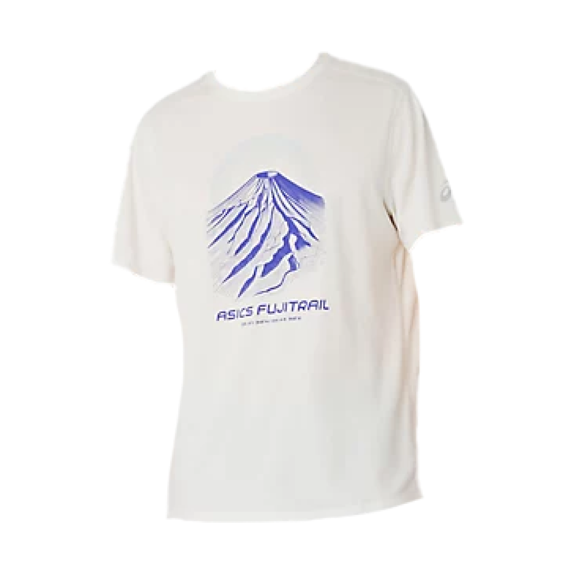 아식스 후지트레일 로고 숏슬리브 티셔츠 크림 코발트 버스트 쿨 그레이(Asics Fujitrail Logo Short Sleeve T-Shirt Cream Cobalt Burst Cool Grey) - 1