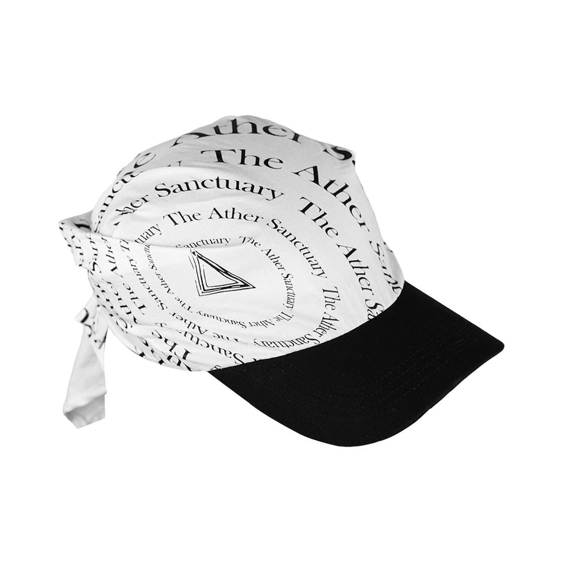 디아더생츄어리 반다나 캡 서큘러 화이트(THE ATHER SANCTUARY Bandana Cap Circular White)