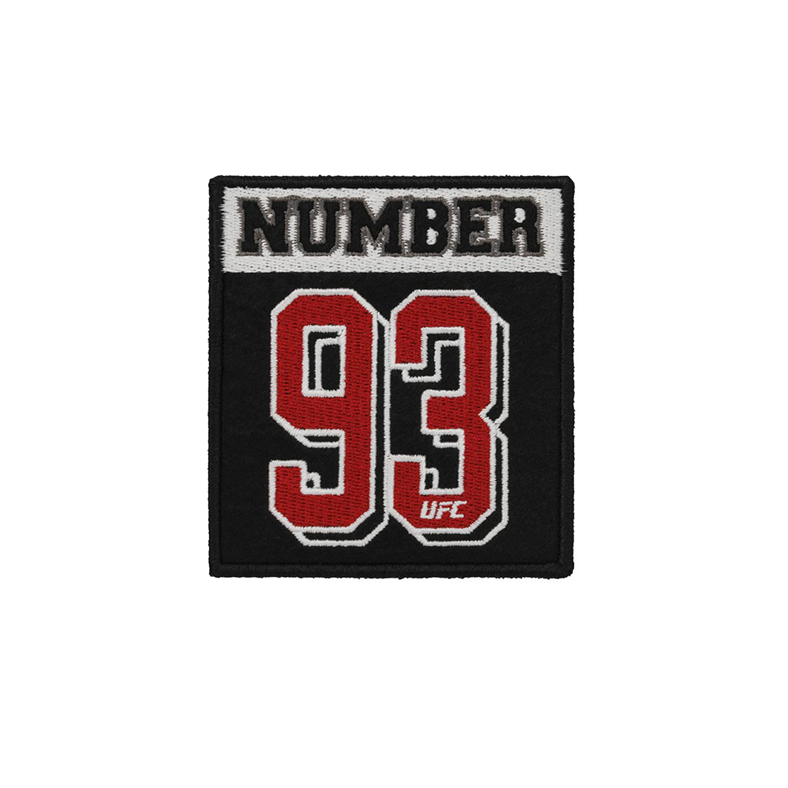 유에프씨 스포츠 넘버93 와펜 패치 블랙 U2ECW2303BK(UFC SPORT Number 93 Wappen Patch Black) - 1