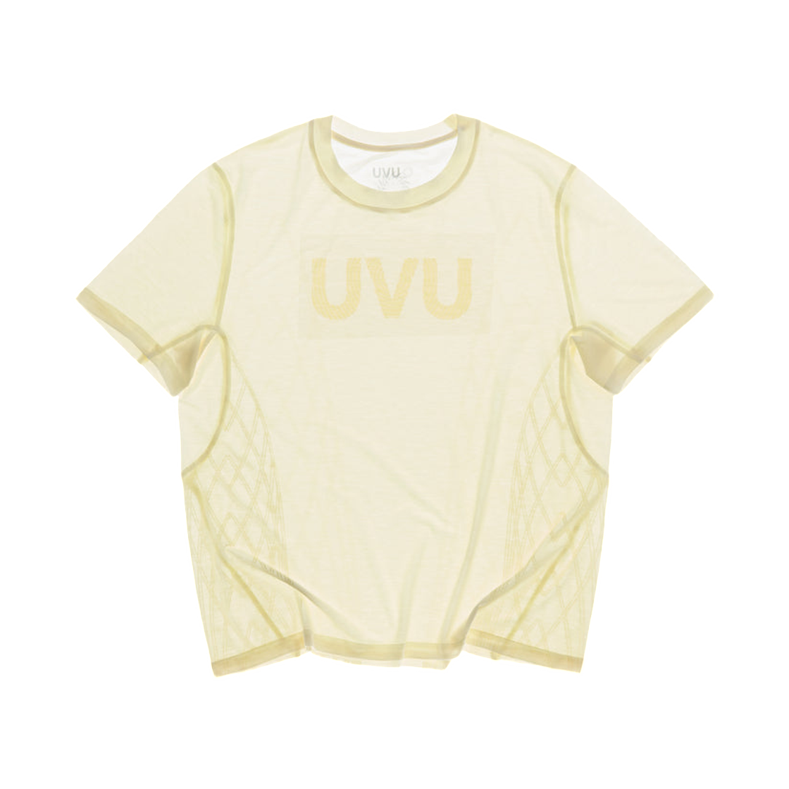 UVU 숏슬리브 러닝 탑 라이트 옐로우(UVU S/S Running Top Light Yellow) - 1