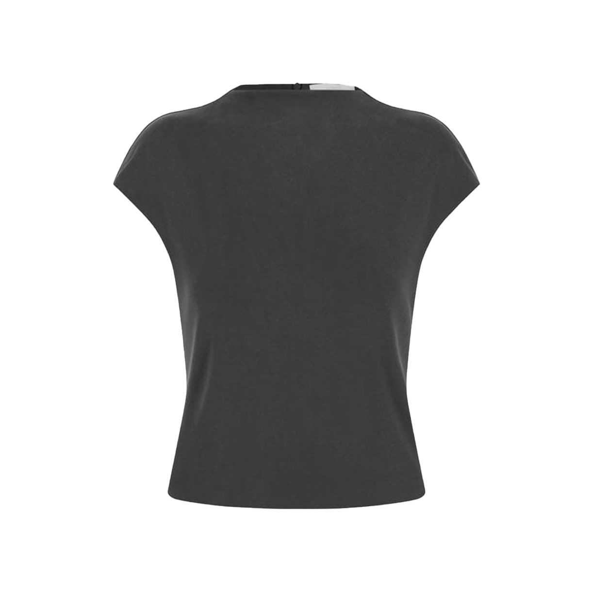 아모멘토 우먼 저지 모크넥 탑 차콜 - 26SS(Amomento Women Jersey Mock Neck Top Charcoal - 26SS)