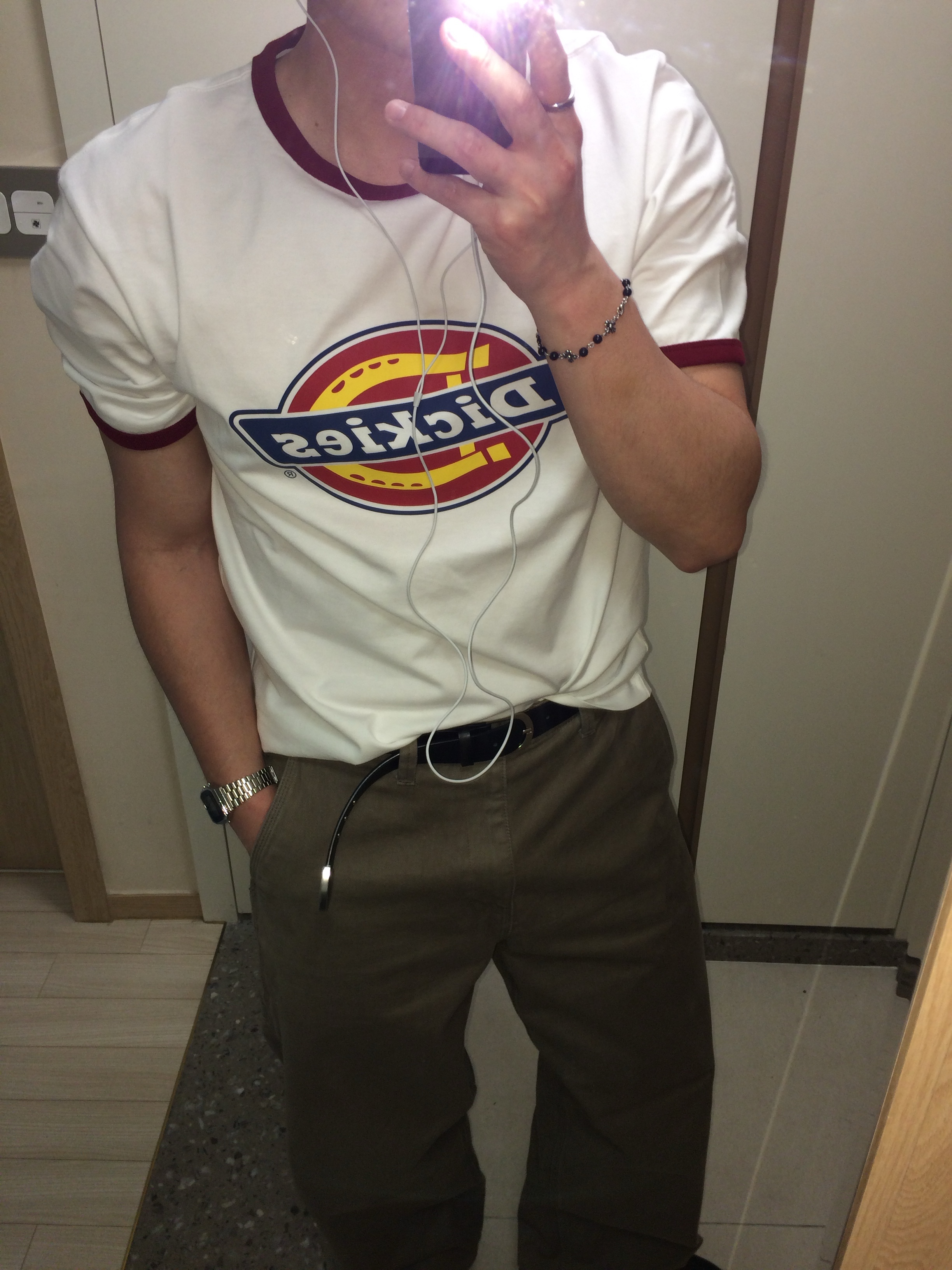 Dr. Martens 1461 Smooth Black, Casio A-158WA-1 착용 스타일 - 3