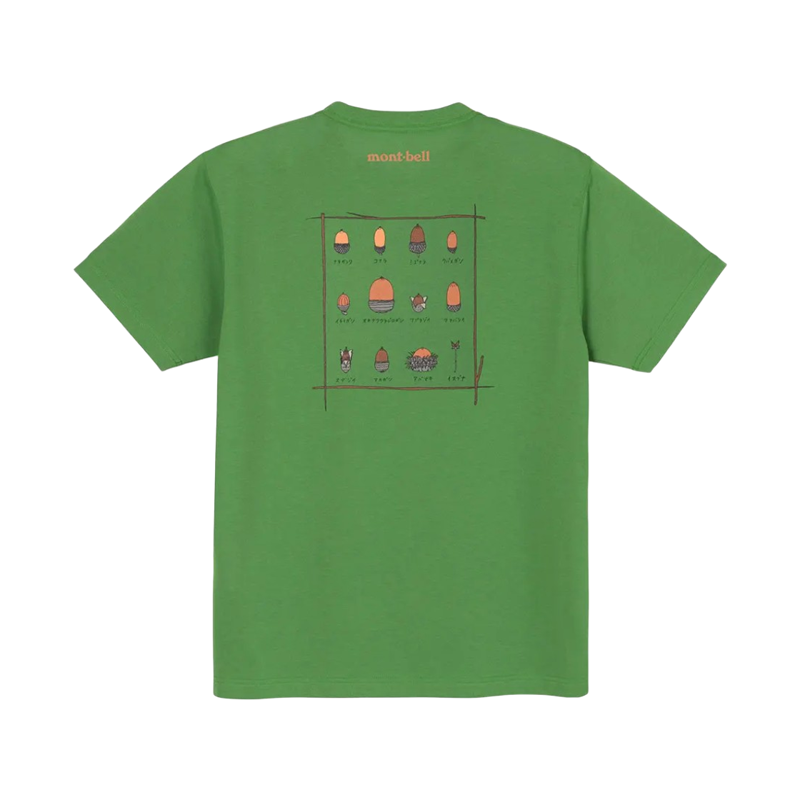 몽벨 위크론 에이콘즈 티셔츠 그린(Montbell Wickron Acorns T-Shirt Green) - 2