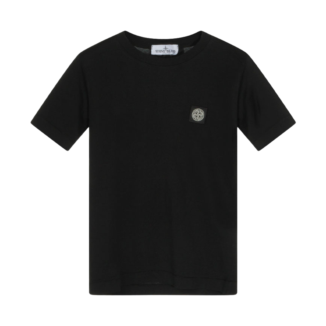 L1S1621000-02S0047-V0029 (Kids) Stone Island 2100002 Light Cotton Jersey Regular Fit T-Shirt with Compass Patch Black - 26SS