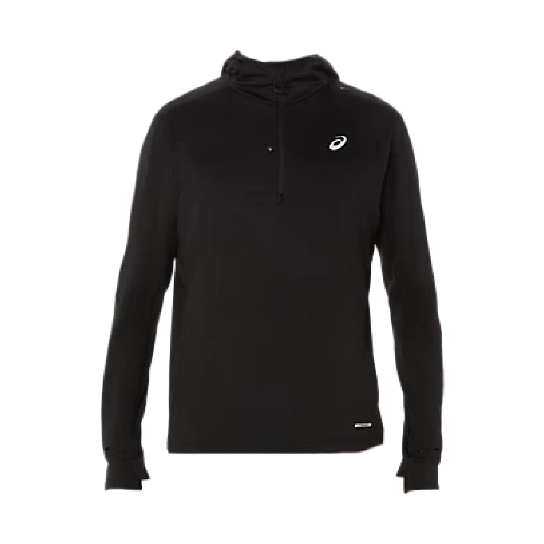 아식스 로드 러닝 윈터 롱슬리브 후드 퍼포먼스 블랙(Asics Road Running Winter Long Sleeve Hoodie Performance Black)