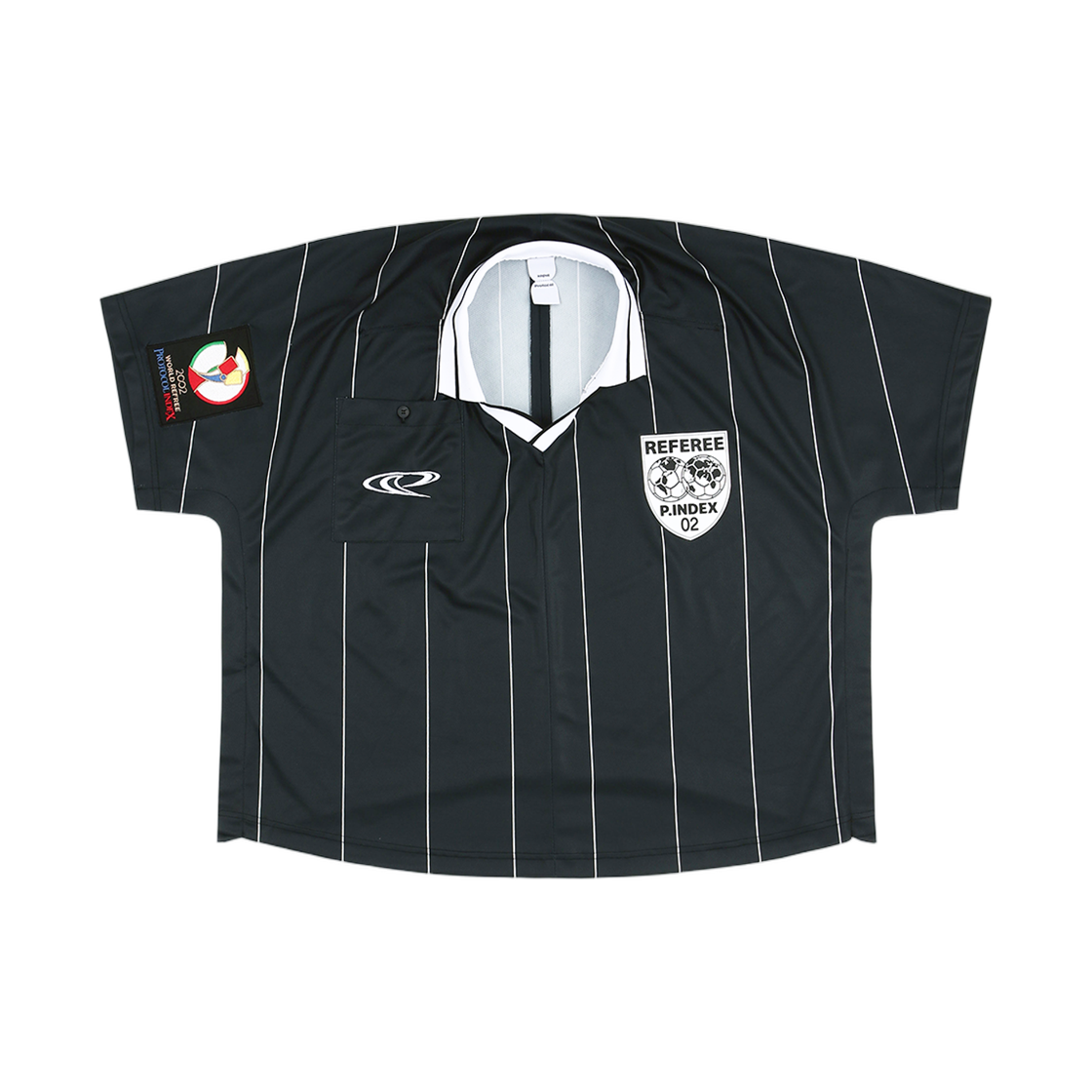 프로토콜 인덱스 페이크 숄더 레프리 풋볼 저지 블랙(Protocol Index Fake Shoulder Referee Football Jersey Black)