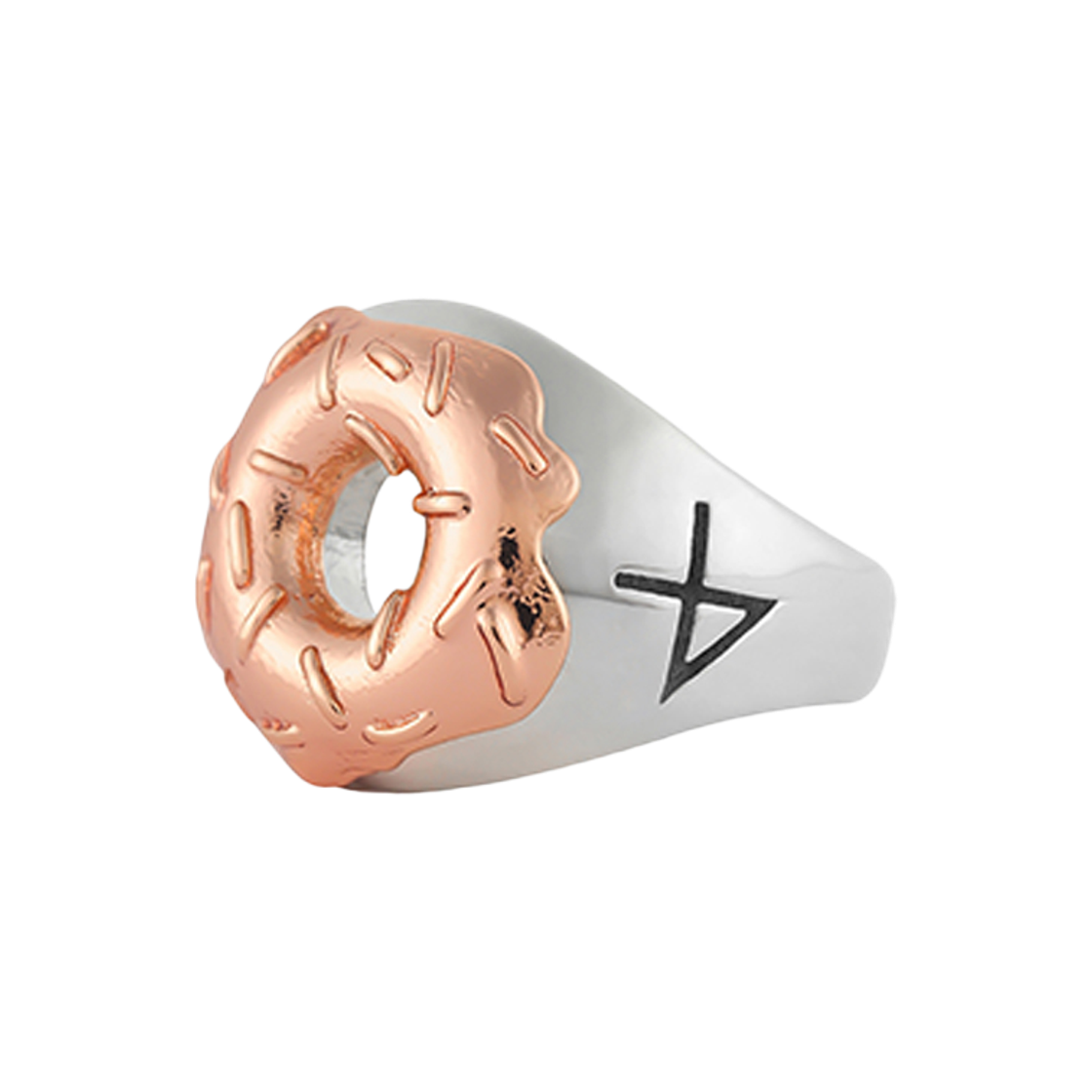 논논 도넛 링 실버925 (18k 로즈골드 플레이티드)(Nonenon Donut Ring Silver925 (18K Rosegold Plated)) - 2