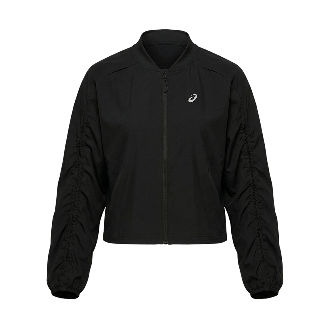 (W) 아식스 나기노 러닝 어저스터블 자켓 퍼포먼스 블랙((W) Asics Nagino Running Adjustable Jacket Performance Black) - 1
