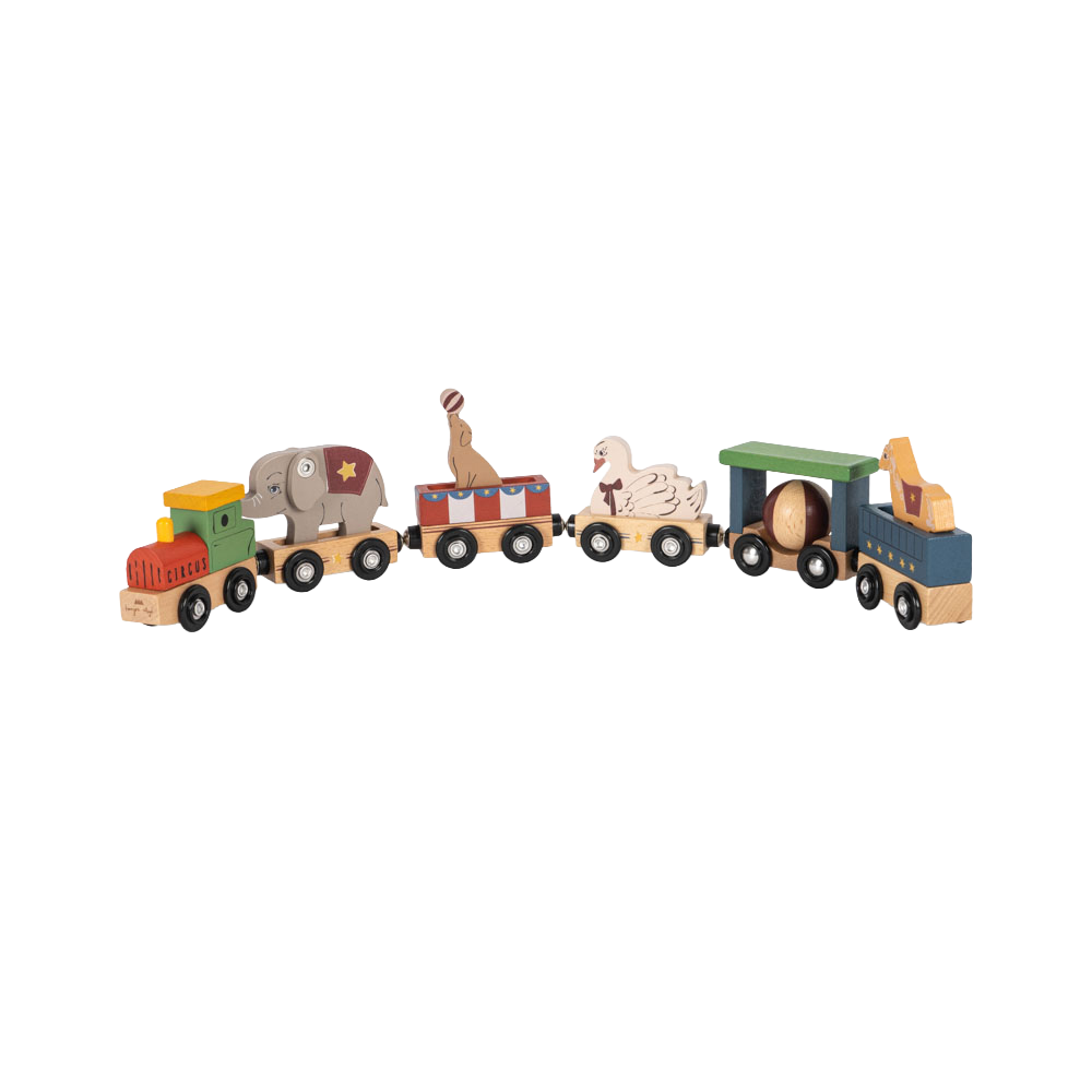 콩제슬래드 자석 동물 기차 멀티(Konges Sløjd Wooden Animal Train Fsc Multi) - 1