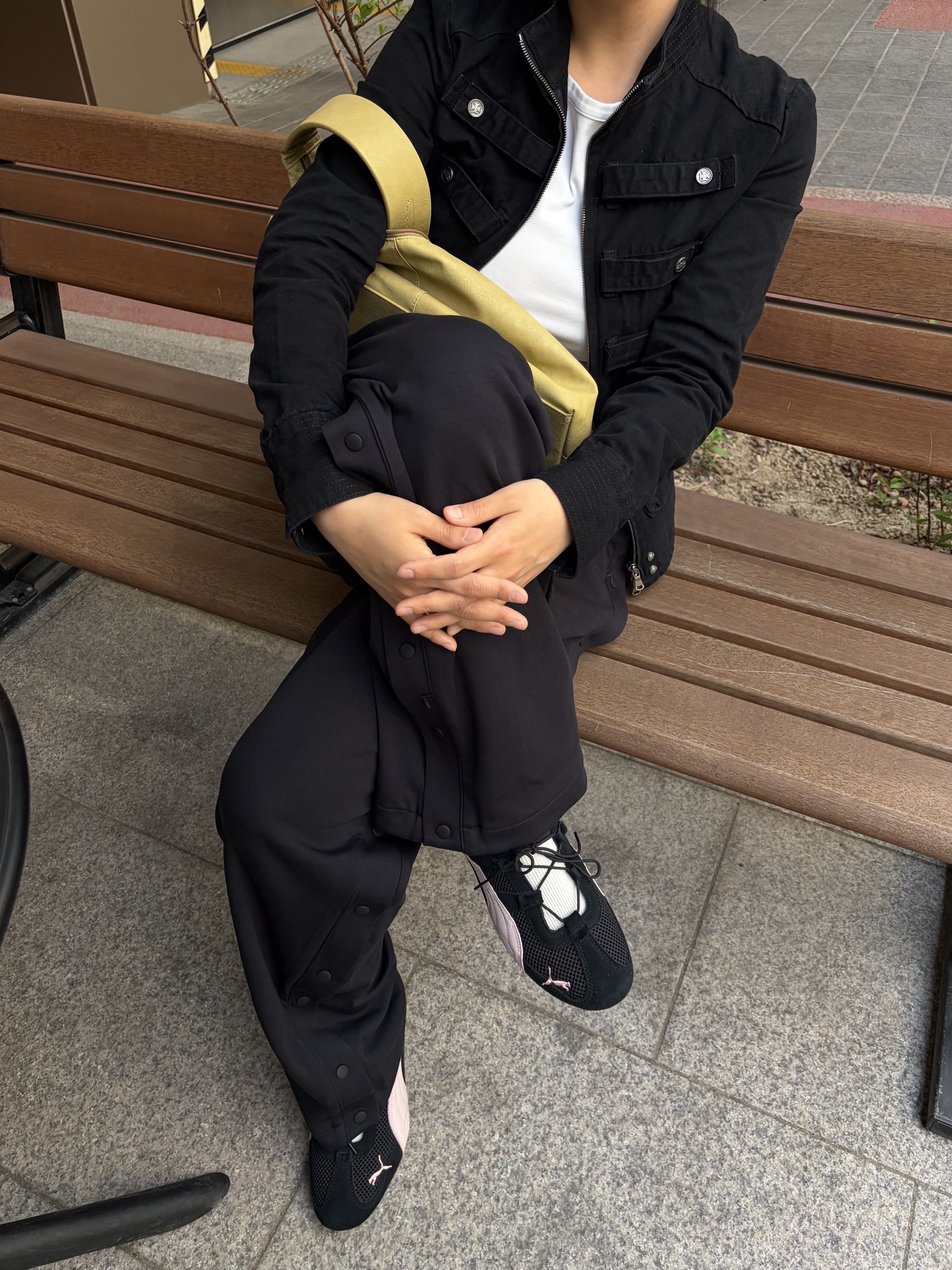 (W) Puma Speedcat Go Black Mauve Mist 착용 스타일