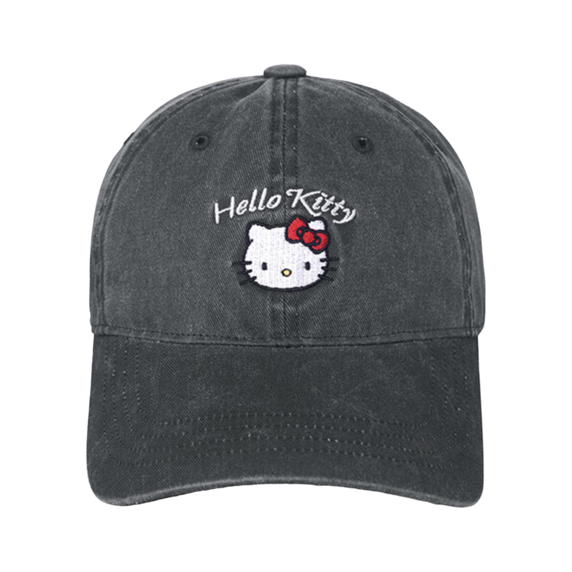 레이브 x 헬로 키티 자수 캡 다크 그레이(Raive x Hello Kitty Embroidery Cap Dark Grey)
