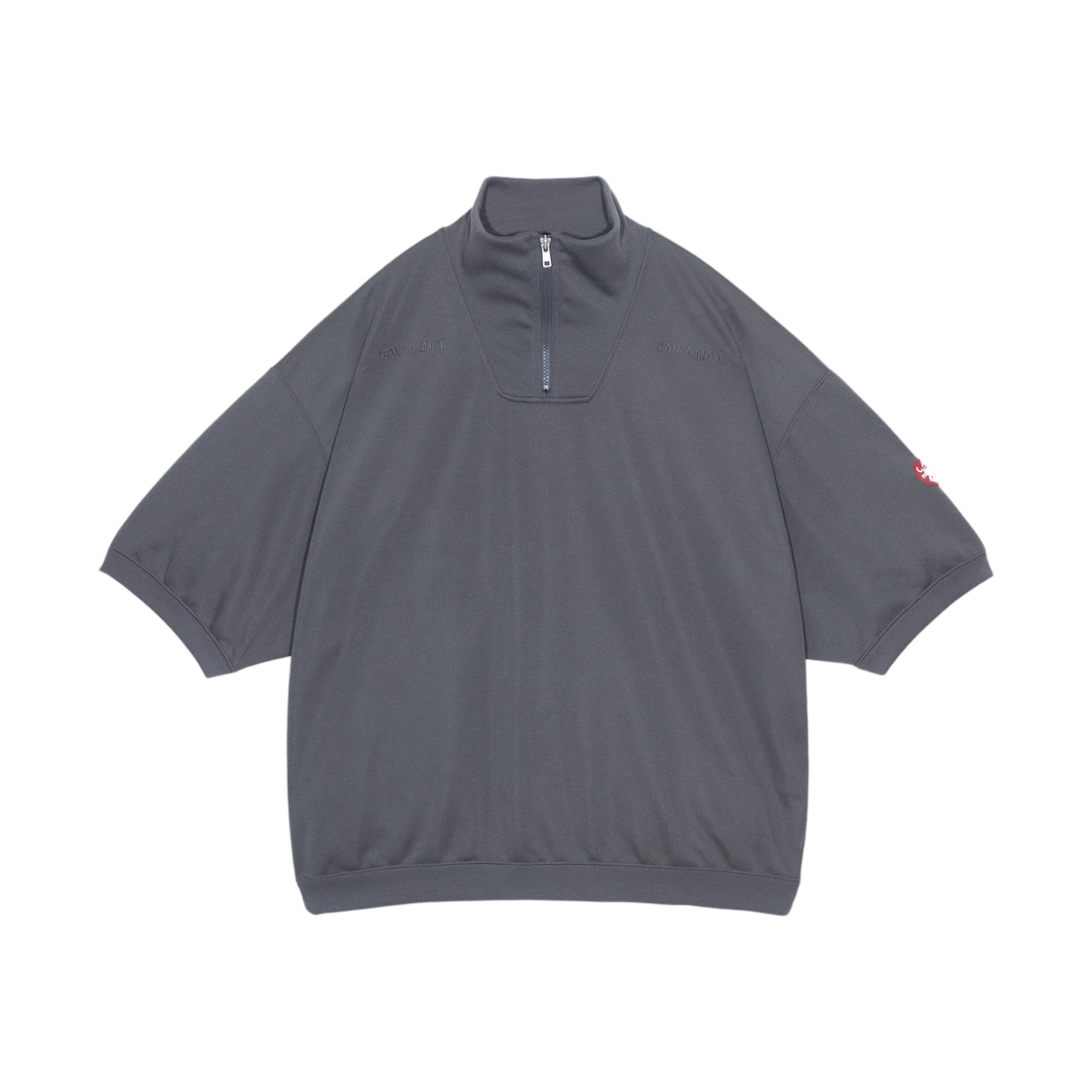 카브엠트 PE 저지 숏슬리브 하프 집 차콜 - 26SS(Cav Empt PE Jersey Short Sleeve Half Zip Charcoal - 26SS)