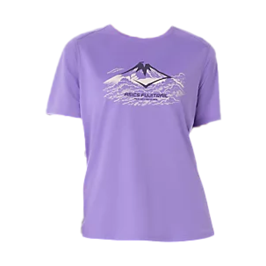 (W) 아식스 후지트레일 로고 숏슬리브 티셔츠 아메시스트((W) Asics Fujitrail Logo Short Sleeve T-Shirt Amethyst)