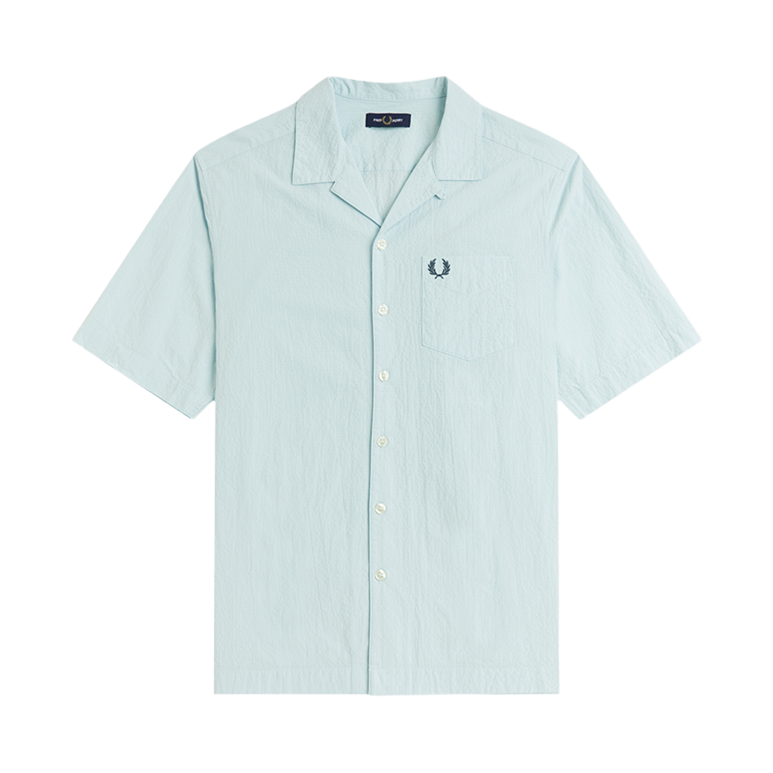 프레드페리 시어서커 리비어 칼라 셔츠 라이트아이스(Fred Perry Seersucker Revere Collar Shirt Light Ice) - 1