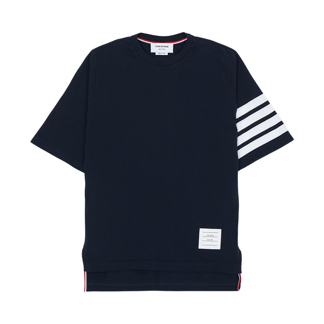 [20% 쿠폰] (W) 톰브라운 저지 사선 숏슬리브 티셔츠 네이비([20% 쿠폰] (W) Thom Browne Jersey 4-Bar Short Sleeve T-Shirt Navy) - 5