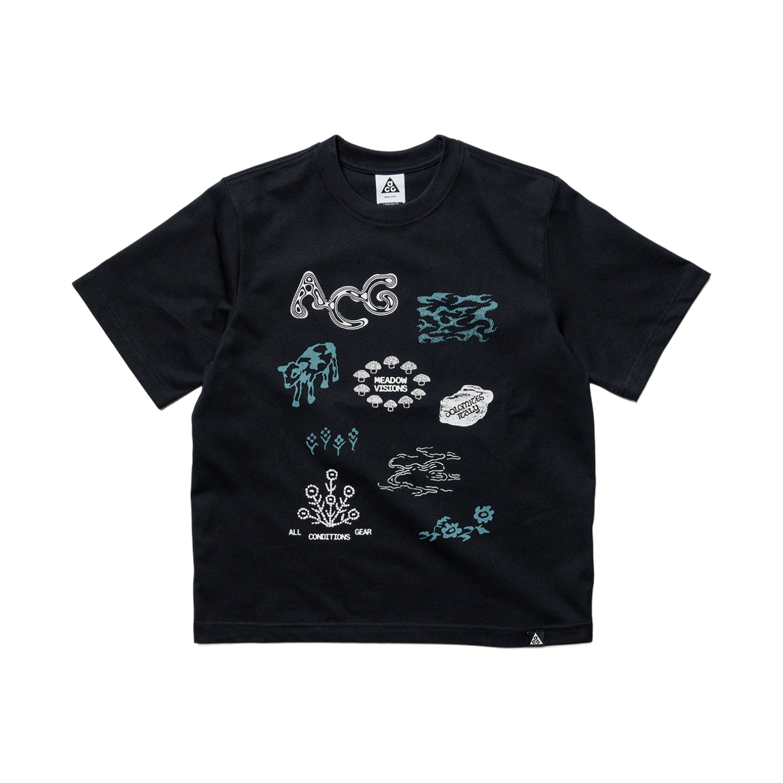 (W) 나이키 ACG 드라이핏 티셔츠 블랙 - 아시아((W) Nike ACG Dri-Fit T-Shirt Black - Asia) - 1