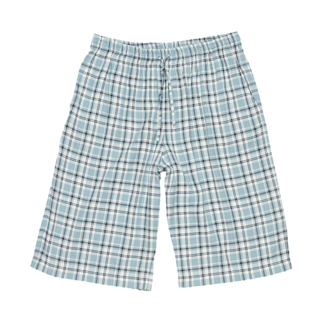 아크네 스튜디오 캐주얼 플란넬 체크 쇼츠 터콰이즈 블루 화이트(Acne Studios Casual Flannel Check Shorts Turquoise Blue White) - 1