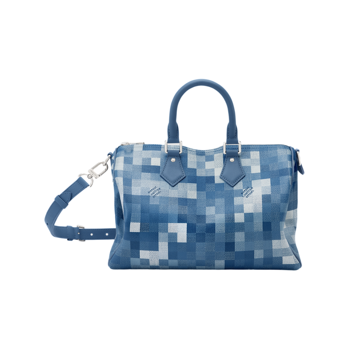 M28978 Louis Vuitton Speedy 30 Bandouliere Indigo Blue