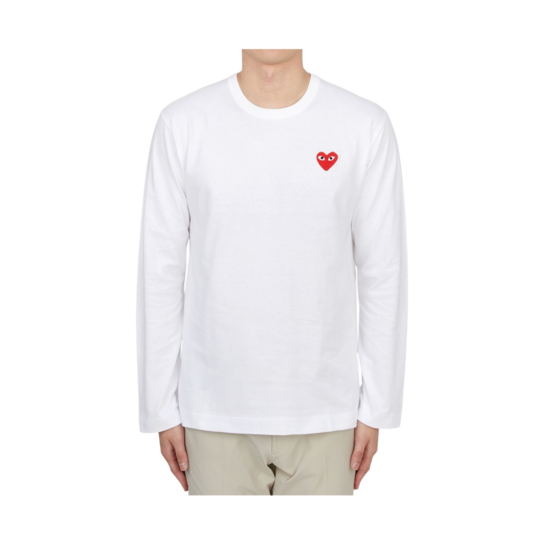 [15% 쿠폰] 플레이 꼼데가르송 롱슬리브 티셔츠 화이트([15% 쿠폰] Play Comme des Garcons LS T-Shirt White) - 2