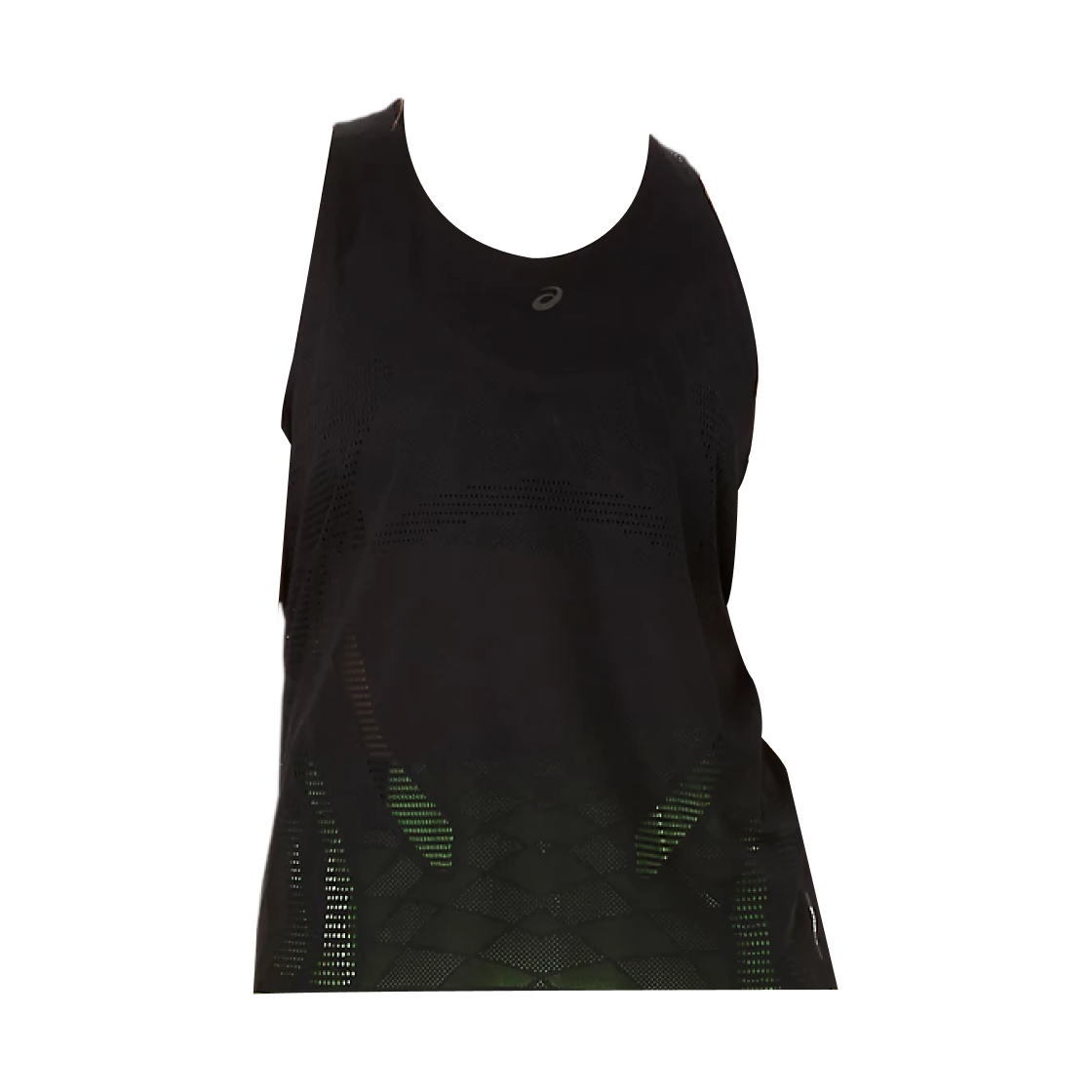 (W) 아식스 메타런 탱크 퍼포먼스 블랙((W) Asics Metarun Tank Performance Black) - 1