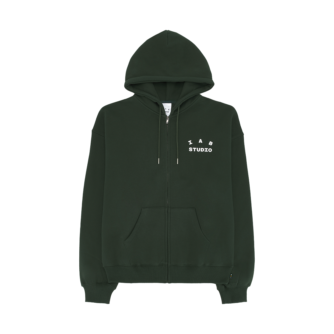 아이앱 스튜디오 후드 집업 딥 그린 2026 Ver.(IAB Studio Zip-Up Hoodie Deep Green 2026 Ver.) - 1