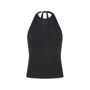 Amomento Women Jersey Halter Neck Top Charcoal - 26SS