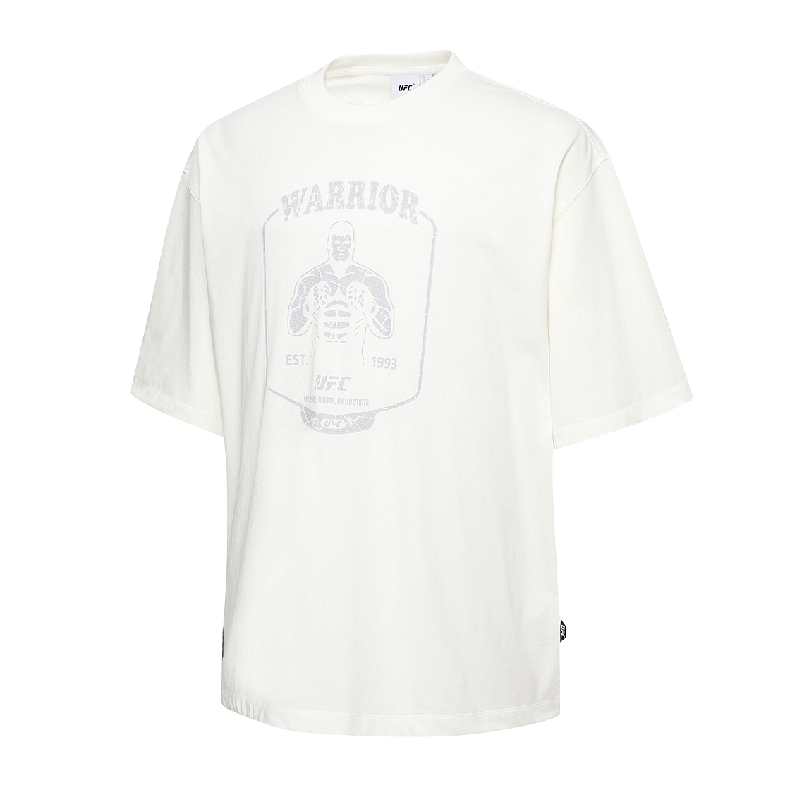 유에프씨 스포츠 워리어 메가핏 반팔 티셔츠 화이트 U2SSX2113WH(UFC SPORT Warrior Mega Oversized Fit Short Sleeve White) - 2