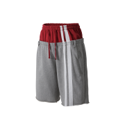 ROARINGRAD Double Waist Bermuda Sweat Pants Gray