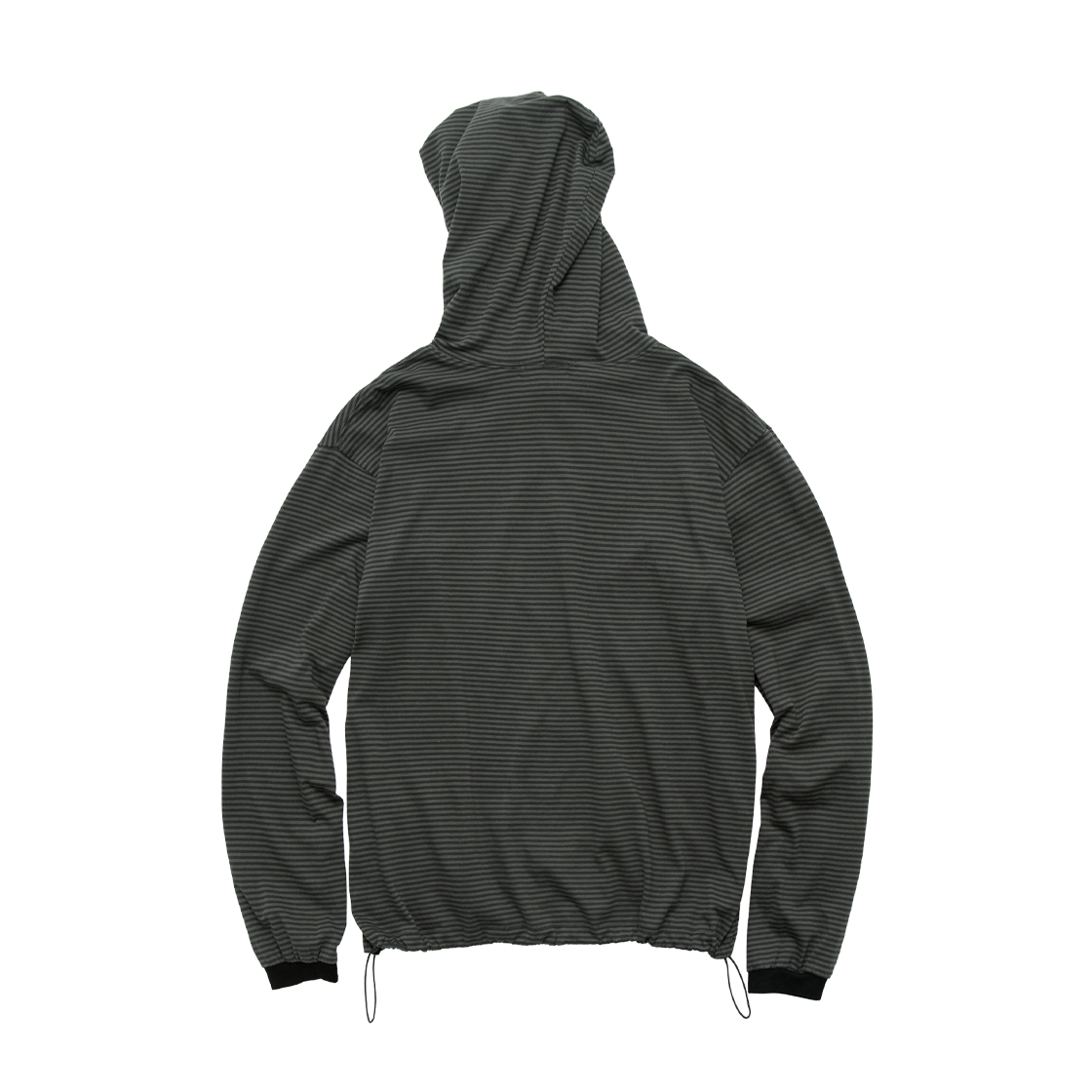 폴리테루 휴먼인덱스 휴먼 핀 스트라이프 싱글 후디 카키(Polyteru Human Index Human Pin Striped Single Hoodie Khaki) - 2