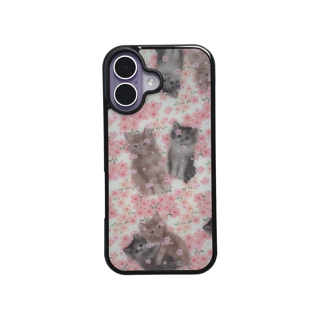 뮤즈무드 체리블라썸 키티 에폭시 휴대폰케이스(Musemood Cherryblossom Kitty Phone Case (Epoxy)) - 1