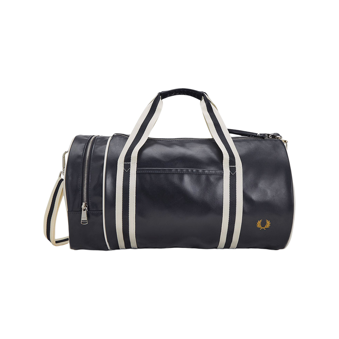 프레드페리 클래식 배럴 백 네이비 에크루(Fred Perry Classic Barrel Bag Navy Ecru)