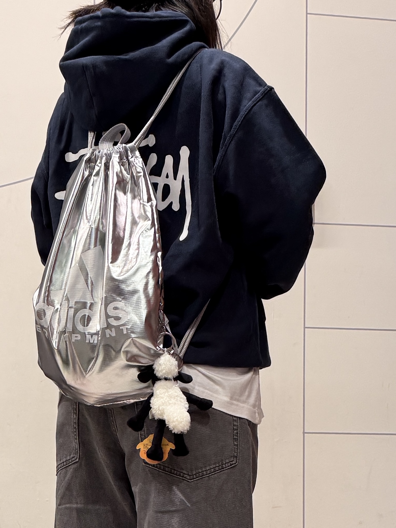 Stussy Basic Stussy Zip Hoodie Navy 2024, 2025 착용 스타일