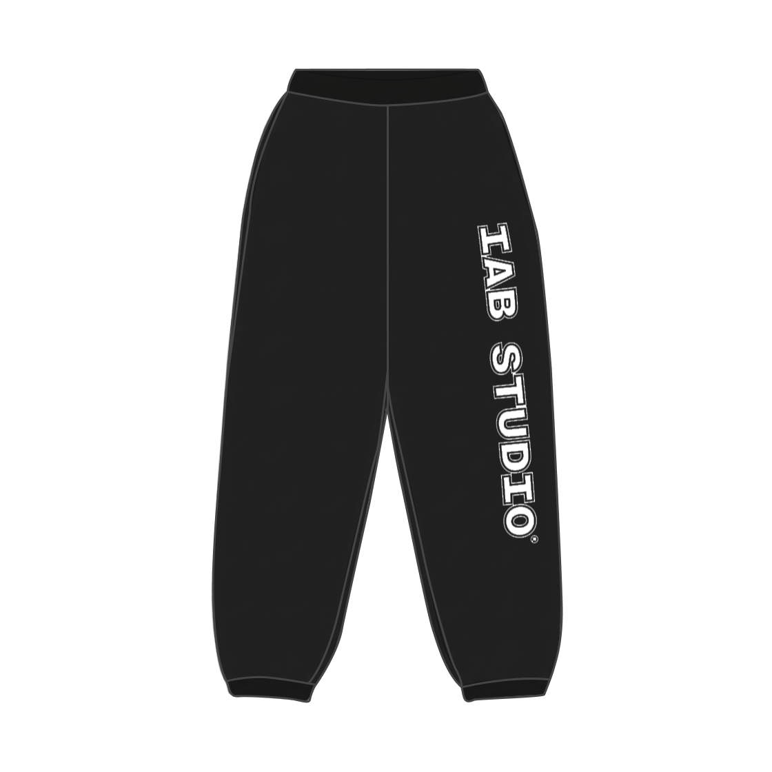 아이앱 스튜디오 아이앱 스트레이트 로고 스웨트팬츠 블랙(IAB Studio IAB Straight Logo Sweatpants Black)
