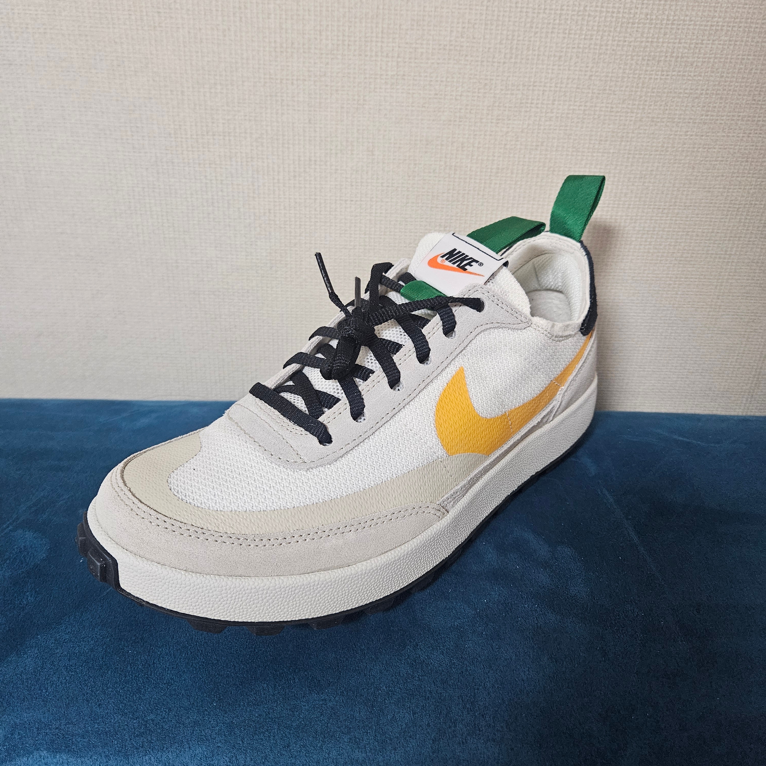 Nike x Tom Sachs General Purpose Shoe Pine Green University Gold 착용 스타일