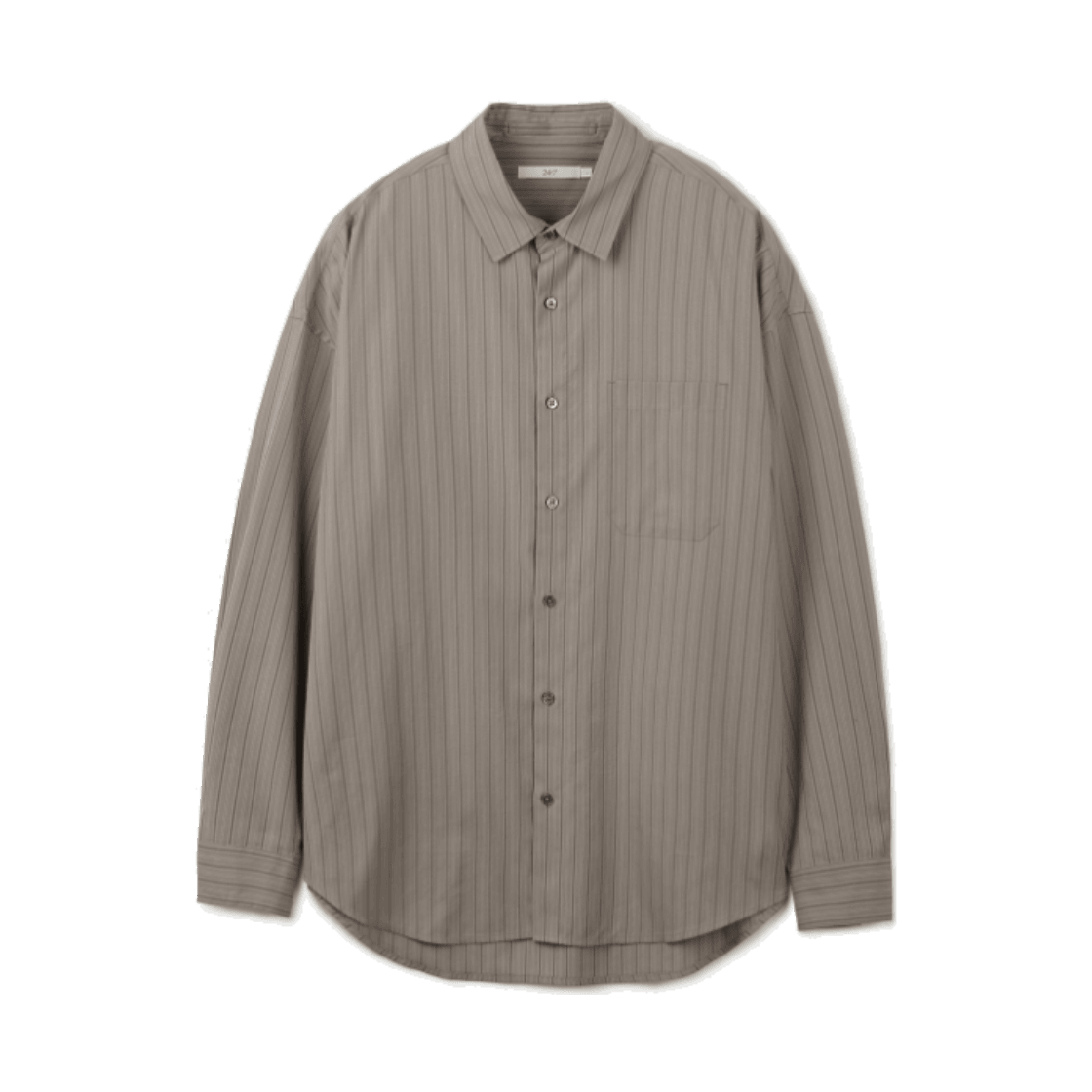 TMSFX26307BRX 24/7 series Oversized Multi Stripe Shirts Brown