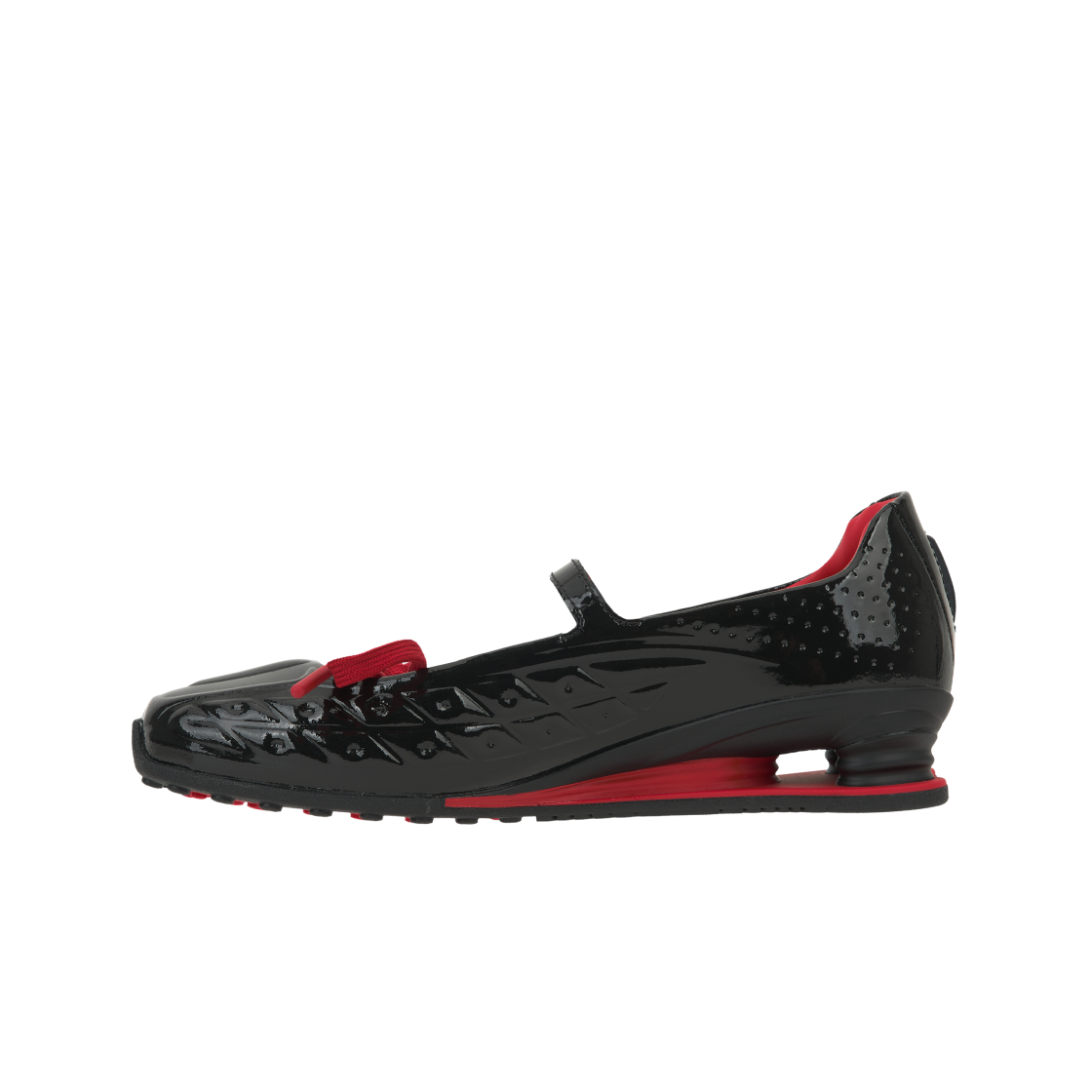 (W) 나이키 x 라벨후드 샥스 Z 칼리스트라 블랙 앤 유니버시티 레드((W) Nike x Labelhood Shox Z Calistra Black and University Red) - 3