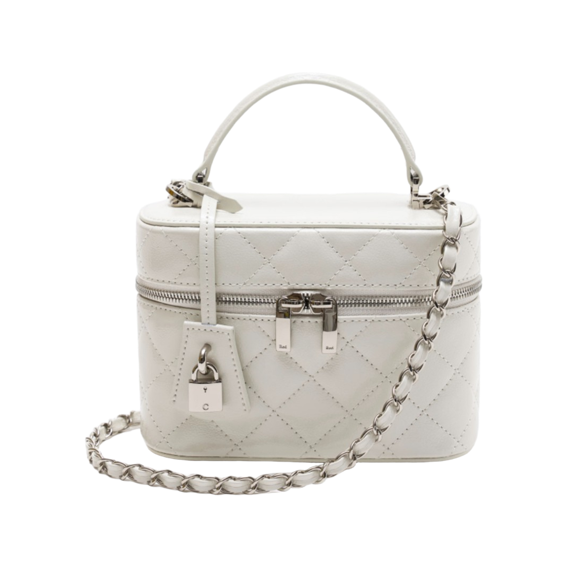 카디널 레드 베니티 백 화이트(Cardinal Red Vanity Bag White)