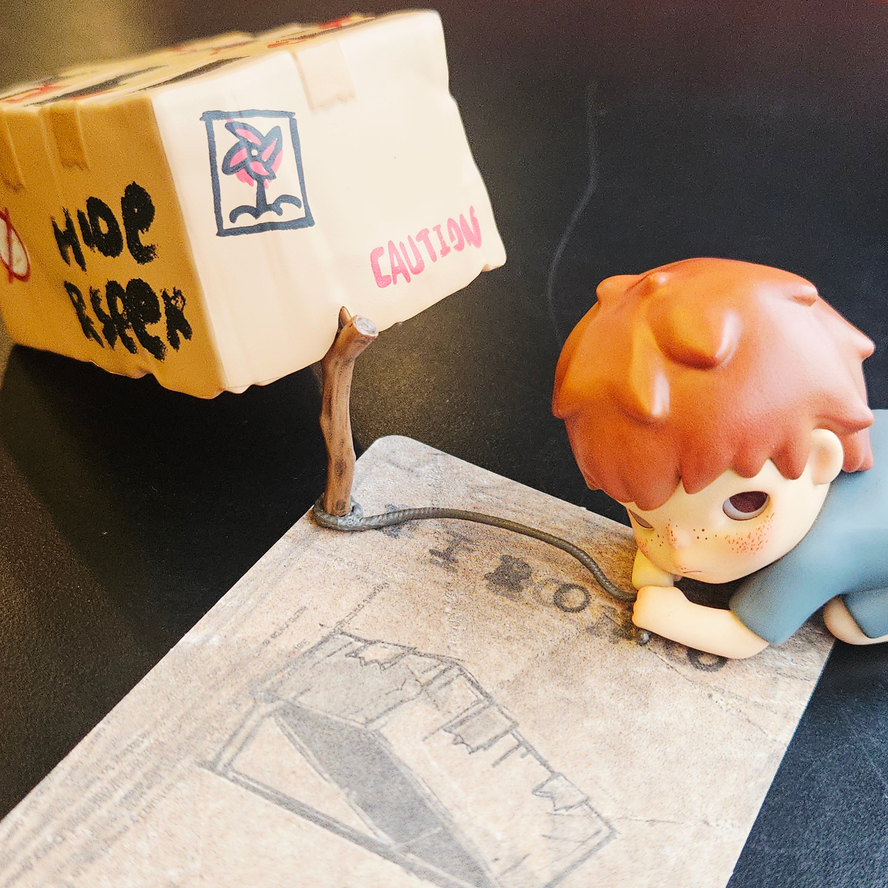 Pop Mart Hirono Echo Series Figures Sealed Case (12 Blind Boxes), Pop Mart Hirono Echo Series Figures Sealed Case (1 Blind Box) 착용 스타일 - 8