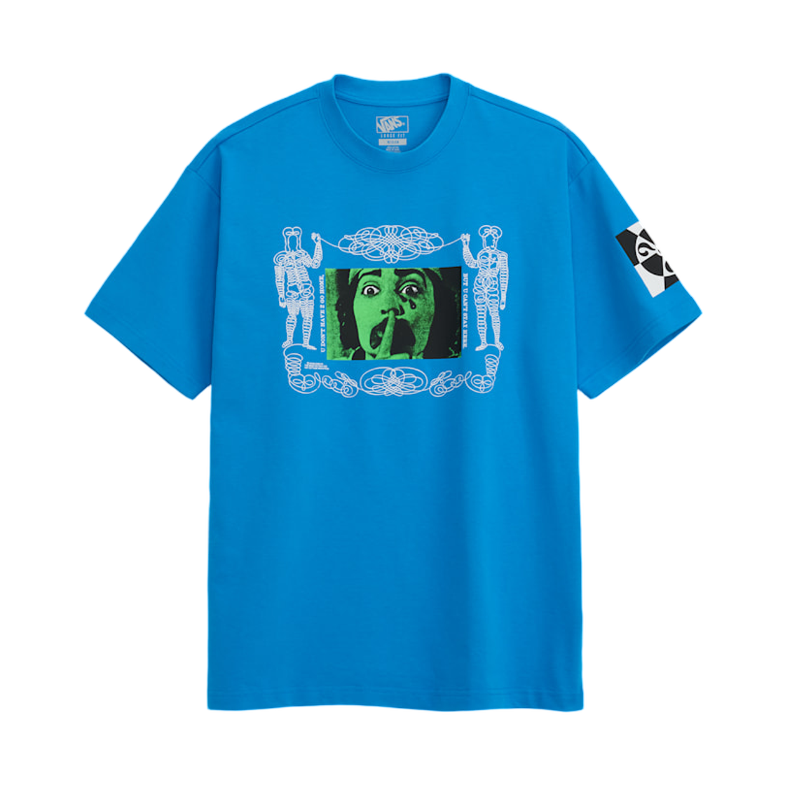 반스 x 에드 데이비스 숏슬리브 티셔츠 브라이트 아주르(Vans x Ed Davis Short Sleeve T-Shirt Bright Azure)