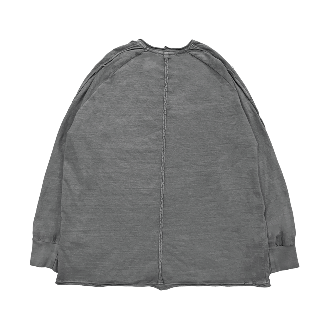 쎄르페 로우 피그먼트 핑거홀 긴팔티 라이트그레이(SSERPE Raw Pigment Finger Hole Long Sleeve T Light Grey) - 2