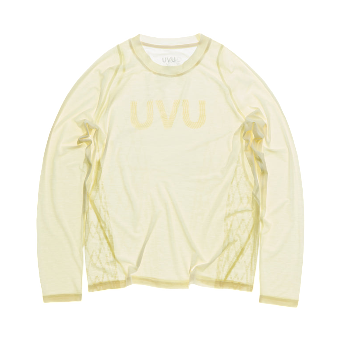 UVU 롱슬리브 러닝 탑 라이트 옐로우(UVU L/S Running Top Light Yellow) - 1