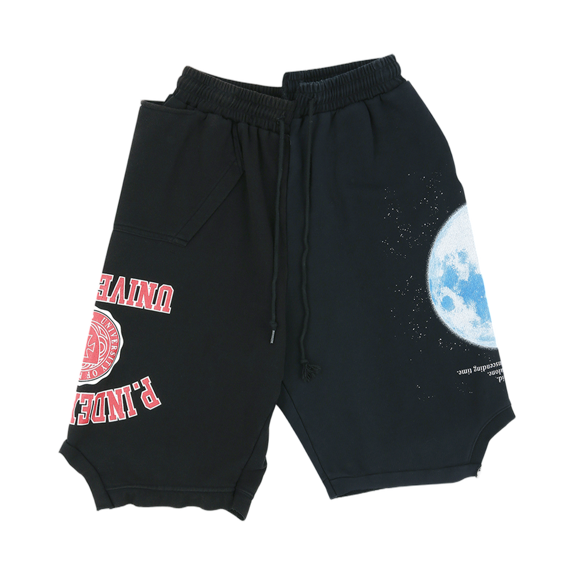 프로토콜 인덱스 리컨스트럭티드 스웨트 쇼츠 블랙(Protocol Index Reconstructed Sweat Shorts Black)