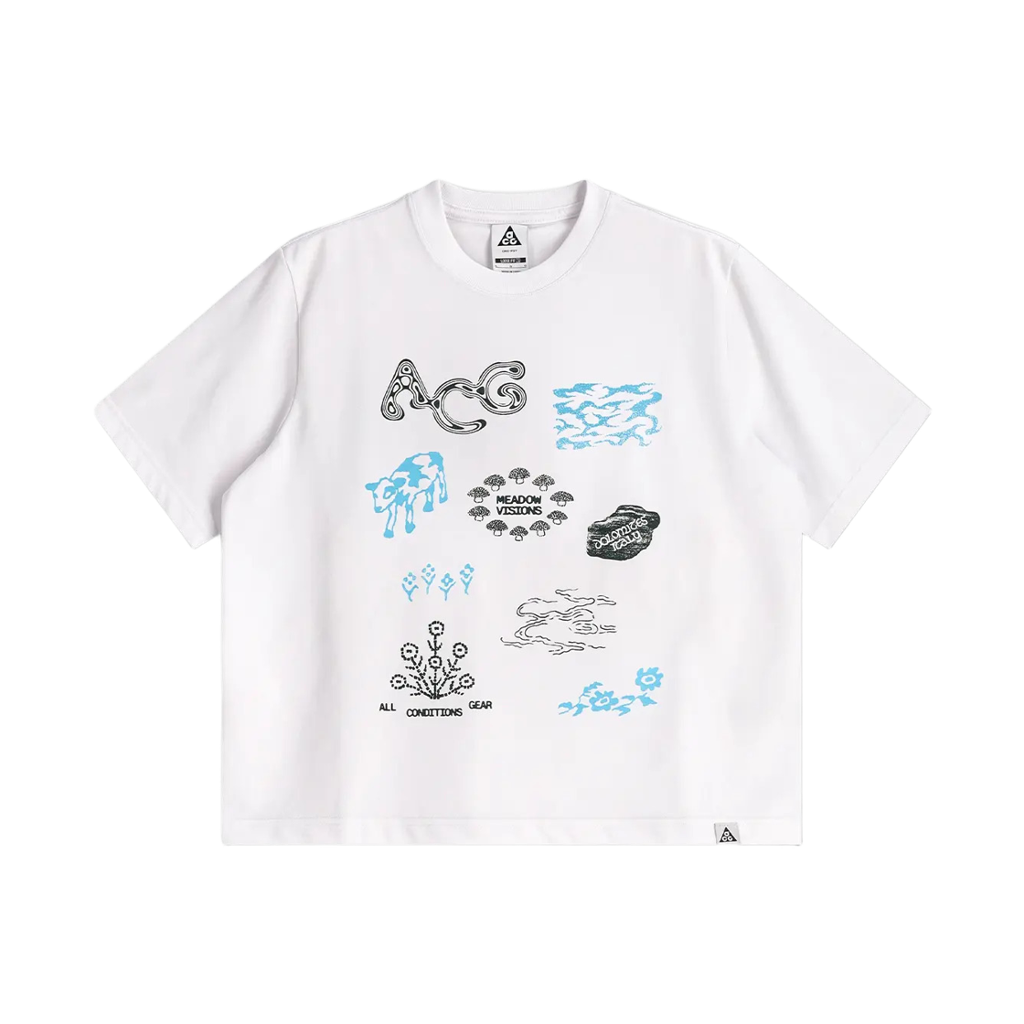 (W) 나이키 ACG 드라이핏 티셔츠 서밋 화이트 - 아시아((W) Nike ACG Dri-Fit T-Shirt Summit White - Asia) - 1