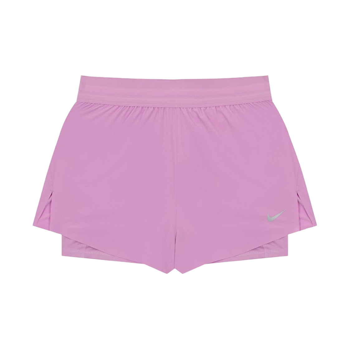 HJ5377-503 (W) Nike Swift Dri-Fit Mid Rise 2-In-1 Running Shorts Light Magenta Tattoo - Asia