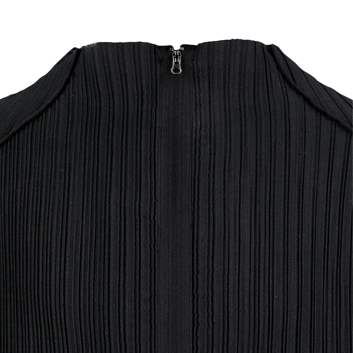 아모멘토 우먼 플리츠 집업 점퍼 블랙 - 26SS(Amomento Women Pleats Zip Up Jumper Black - 26SS) - 3