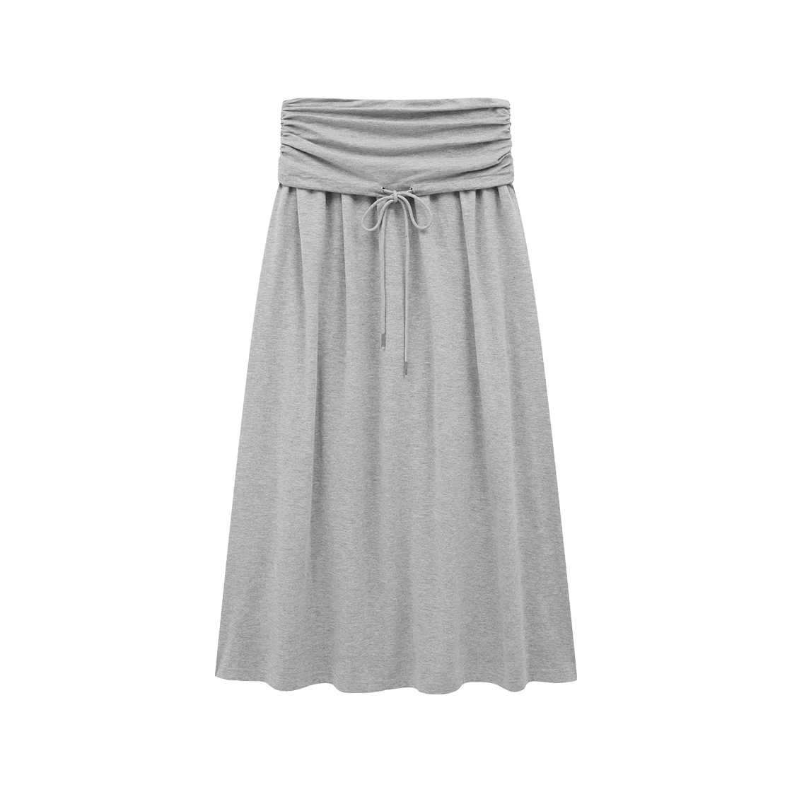 마가린핑거스 셔링 져지 맥시 스커트 멜란지(Margarin Fingers Shirring Jersey Maxi Skirt Melange)
