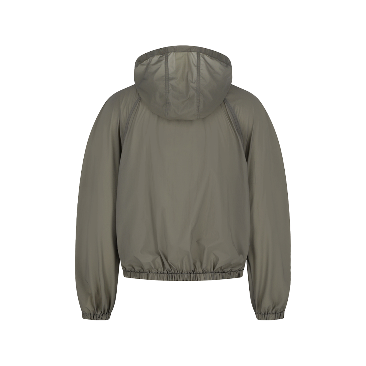 아모멘토 우먼 나일론 래글런 후디드 점퍼 카키 - 26SS(Amomento Women Nylon Raglan Hooded Jumper Khaki - 26SS) - 2