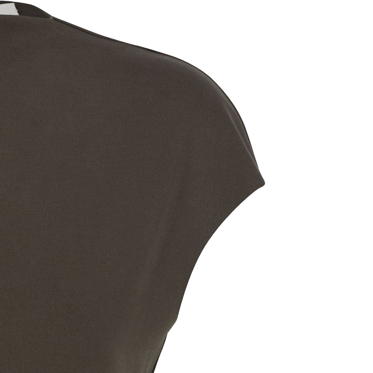 아모멘토 우먼 저지 모크넥 탑 브라운 - 26SS(Amomento Women Jersey Mock Neck Top Brown - 26SS) - 5
