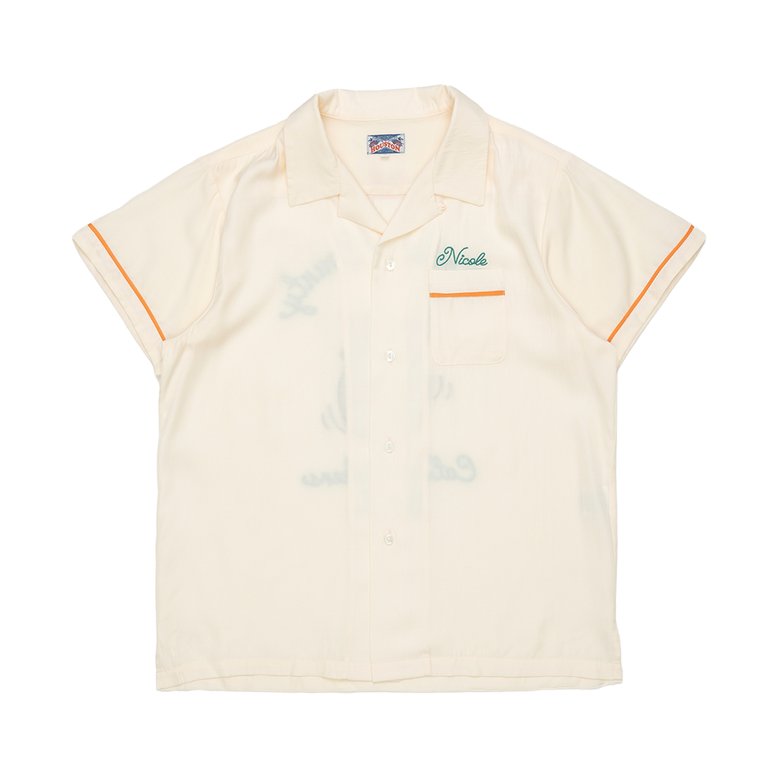 휴스턴 재팬 볼링 셔츠 캣 아이보리 4045W(Houston Japan Bowling Shirt Cat Ivory 4045W)